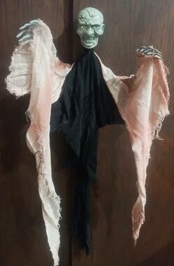 Halloween Hanging 3ft Ghoul Zombie Creature Swamp Burlap Prop Vintage 90s 2000s
